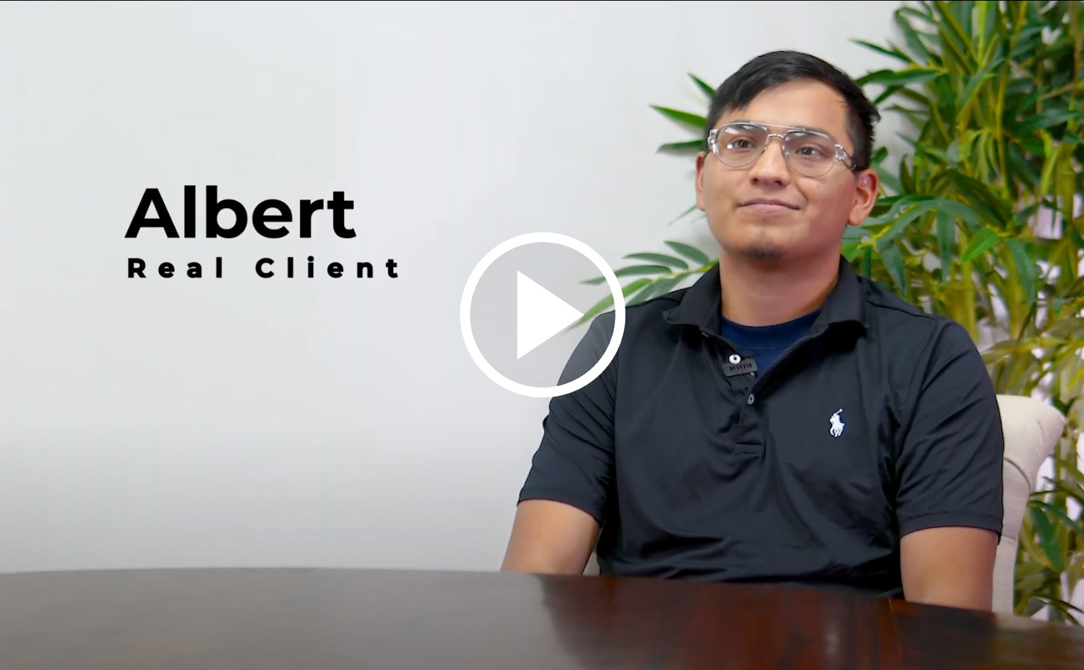 Albert client testimonial screen shot, click to play