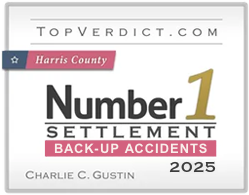 TopVerdict.com Gustin Law Firm #1 2025 Back-Up Accident Settlement
