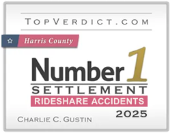 TopVerdict.com Gustin Law Firm #1 2025 Rideshare Accident Settlement